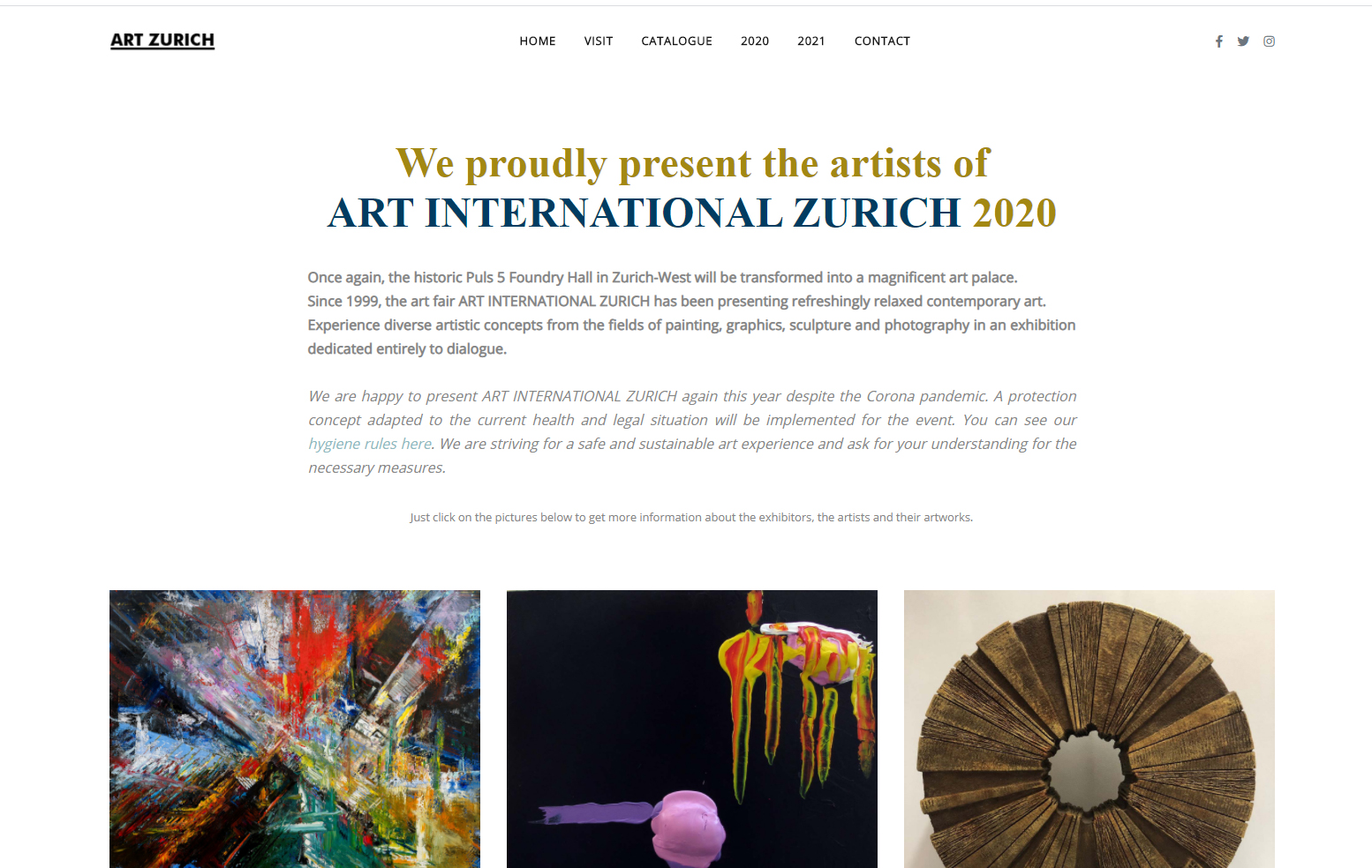 Presentation of the exhibitors 2020